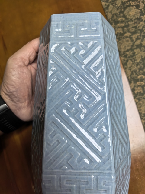 古玩陶瓷橄欖瓶真品鑒賞圖