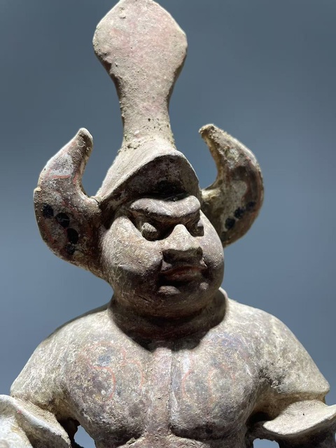 古玩陶瓷唐·彩繪天王俑拍賣，當前價格5500元