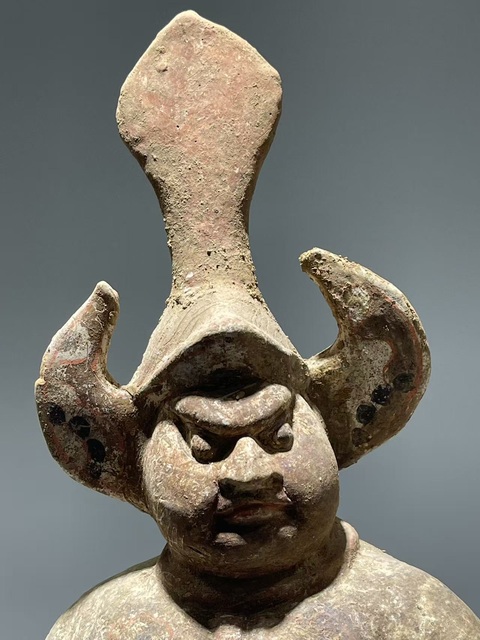 古玩陶瓷唐·彩繪天王俑拍賣，當前價格5500元