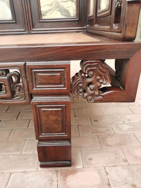 古玩雜項羅漢床真品鑒賞圖