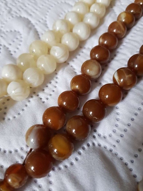 古玩玉器樹脂仿蜜蠟項鏈真品鑒賞圖