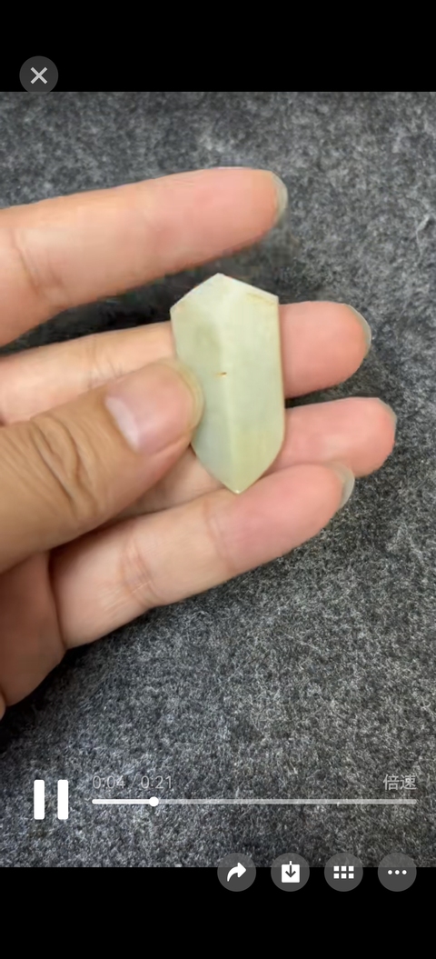 古玩玉器和田玉雕“三刀蟬”真品鑒賞圖