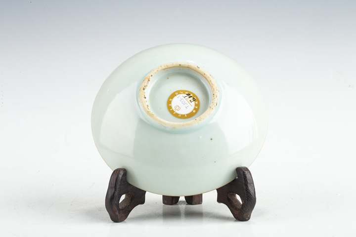 古玩陶瓷清早·青花一葉知秋紋小盤真品鑒賞圖