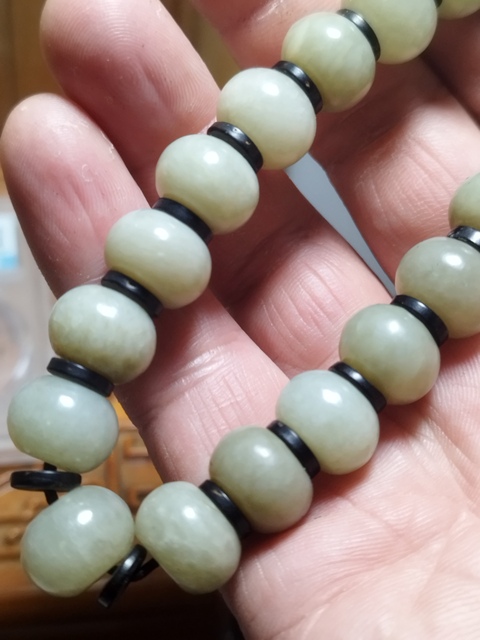 古玩玉器鼓珠真品鑒賞圖