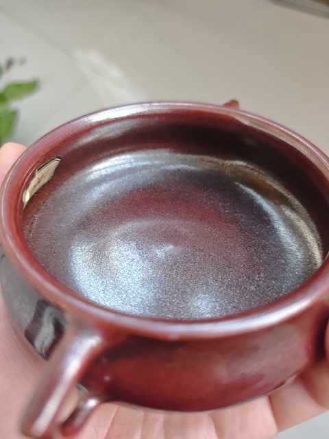 古玩陶瓷三足雙耳香爐真品鑒賞圖