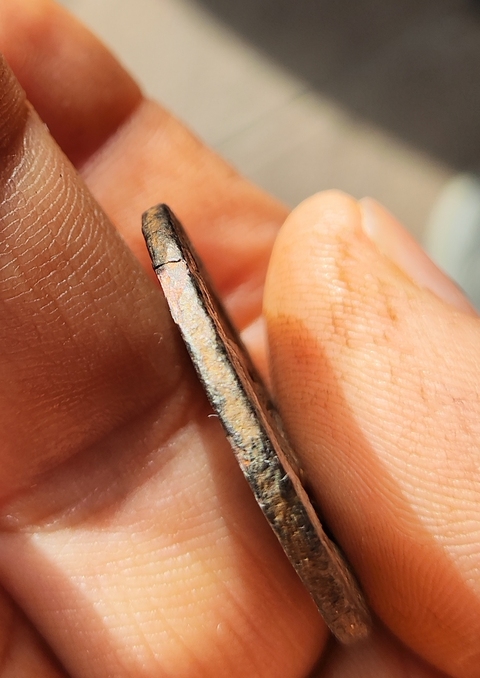 古玩錢幣崇禎通寶背二真品鑒賞圖