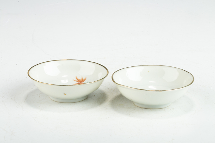 古玩陶瓷民國·粉彩魚澡紋小盤一對真品鑒賞圖