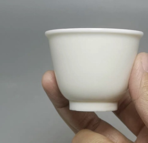 古玩陶瓷德化白瓷杯真品鑒賞圖