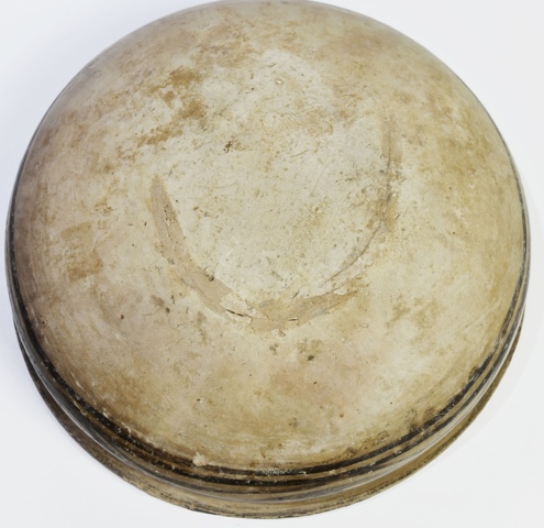 古玩陶瓷有補彩的馬家窯盤真品鑒賞圖