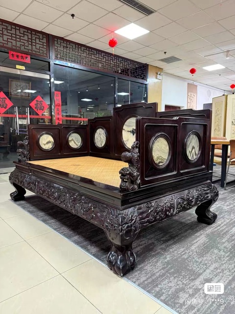 古玩雜項羅漢床真品鑒賞圖