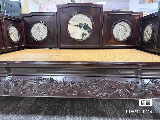 古玩雜項羅漢床真品鑒賞圖