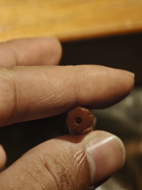 古玩雜項多棱瑪瑙珠真品鑒賞圖