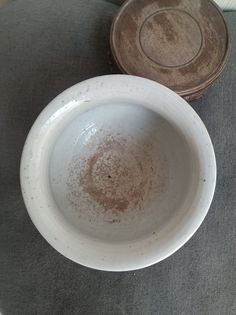 古玩陶瓷吉語紋青花圈足羅漢香爐真品鑒賞圖