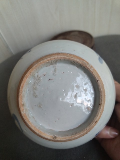 古玩陶瓷吉語紋青花圈足羅漢香爐真品鑒賞圖