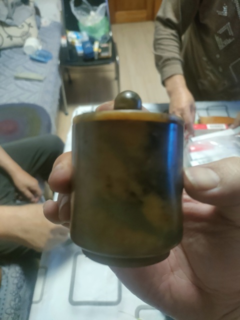 古玩玉器仿古玉杯真品鑒賞圖