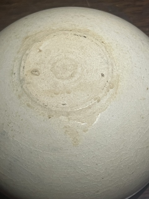 古玩陶瓷青白釉圍棋罐，確認了真品鑒賞圖