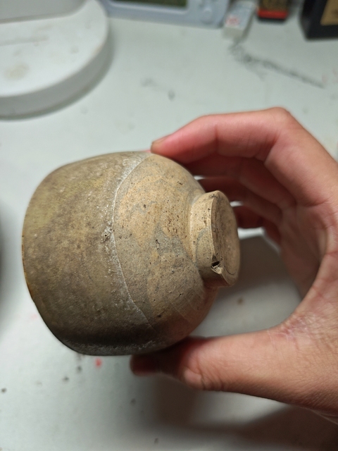 古玩陶瓷南北朝青瓷杯真品鑒賞圖