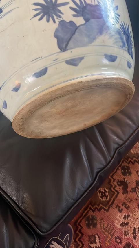 古玩陶瓷清順治 青花人物蓮子罐真品鑒賞圖