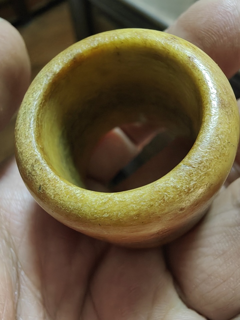 古玩雜項骨制扳指真品鑒賞圖