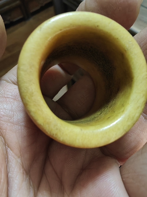 古玩雜項骨制扳指真品鑒賞圖