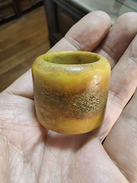 古玩雜項骨制扳指真品鑒賞圖