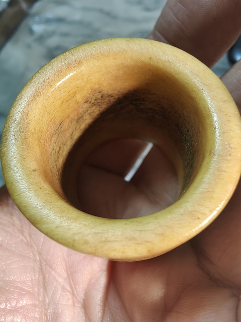 古玩雜項骨制扳指真品鑒賞圖