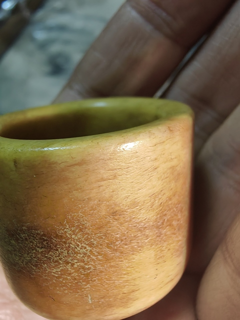 古玩雜項骨制扳指真品鑒賞圖