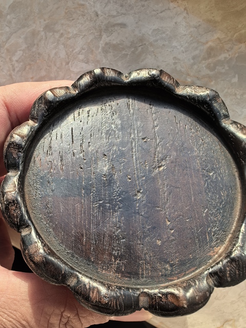 古玩雜項蓮花底座真品鑒賞圖