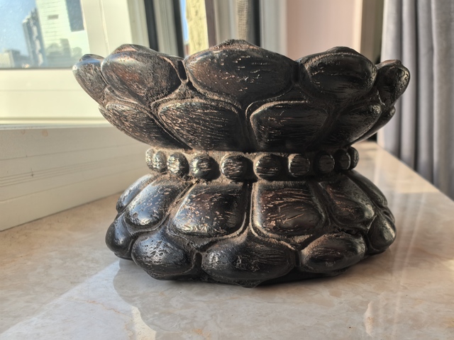 古玩雜項蓮花底座真品鑒賞圖