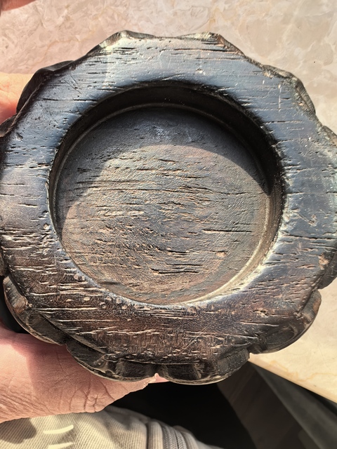 古玩雜項蓮花底座真品鑒賞圖