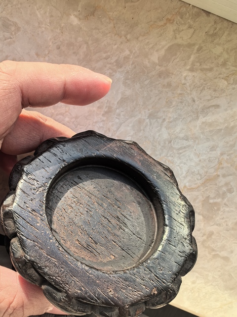 古玩雜項蓮花底座真品鑒賞圖