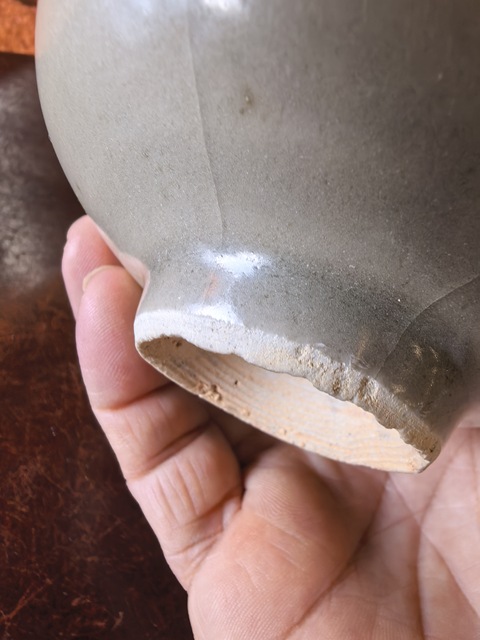 古玩陶瓷龍泉青瓷撇口碗真品鑒賞圖