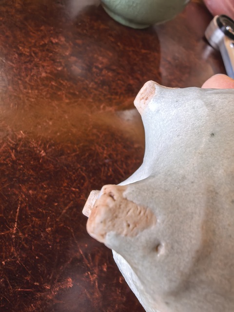 古玩陶瓷卵白釉雙耳三足爐真品鑒賞圖