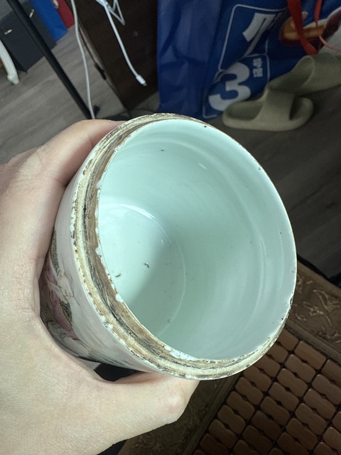 古玩陶瓷粉彩無雙譜人物蓋缸真品鑒賞圖