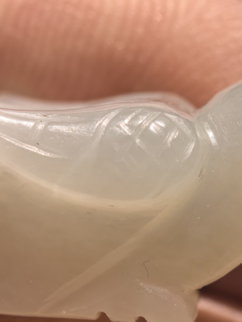 古玩玉器玉鳥墜真品鑒賞圖