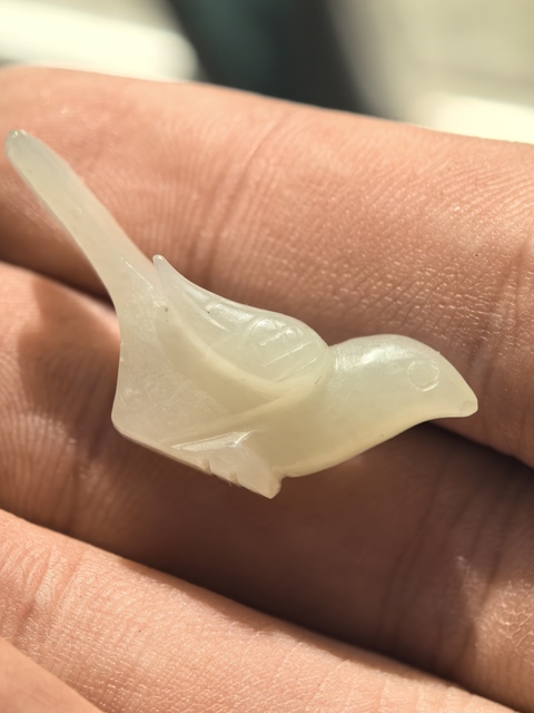 古玩玉器玉鳥墜真品鑒賞圖