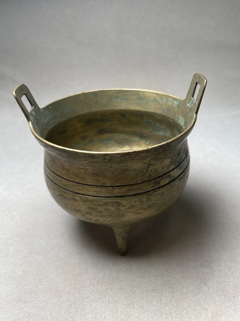 古玩銅器三足爐真品鑒賞圖