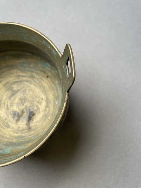 古玩銅器三足爐真品鑒賞圖