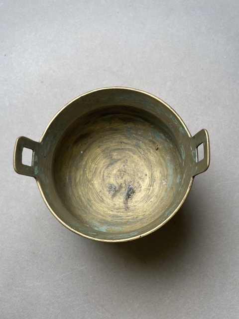 古玩銅器三足爐真品鑒賞圖