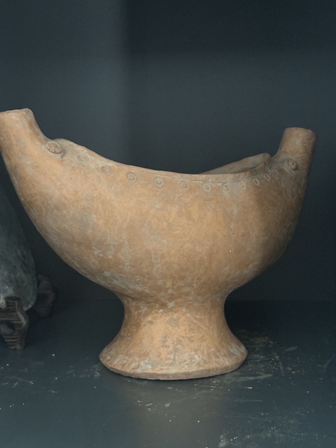 古玩陶瓷齊家文化·船型豆拍賣，當前價格6000元