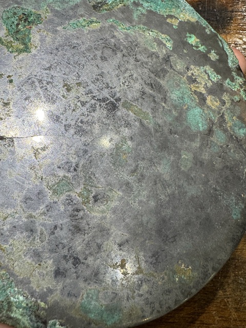 古玩銅器多乳瑞獸紋青銅鏡真品鑒賞圖