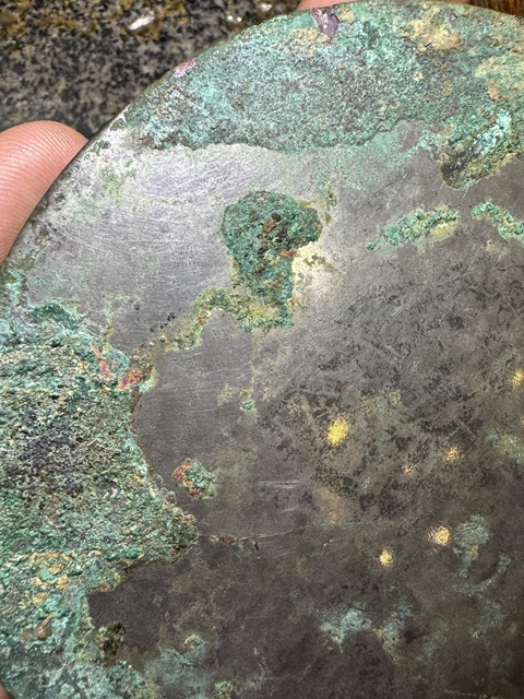 古玩銅器多乳瑞獸紋青銅鏡真品鑒賞圖