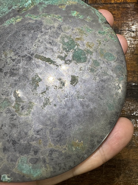 古玩銅器多乳瑞獸紋青銅鏡真品鑒賞圖