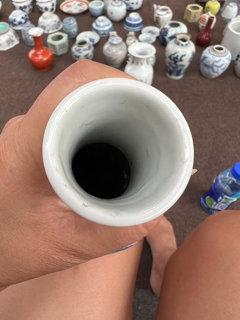 古玩陶瓷青花龍鳳紋膽瓶真品鑒賞圖