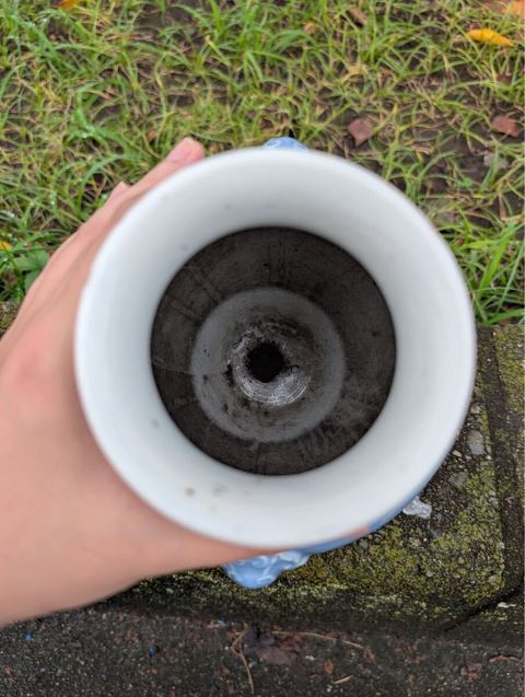 古玩陶瓷天藍(lán)釉鳩耳銜環(huán)尊真品鑒賞圖