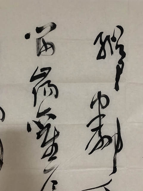 古玩字畫草書真品鑒賞圖