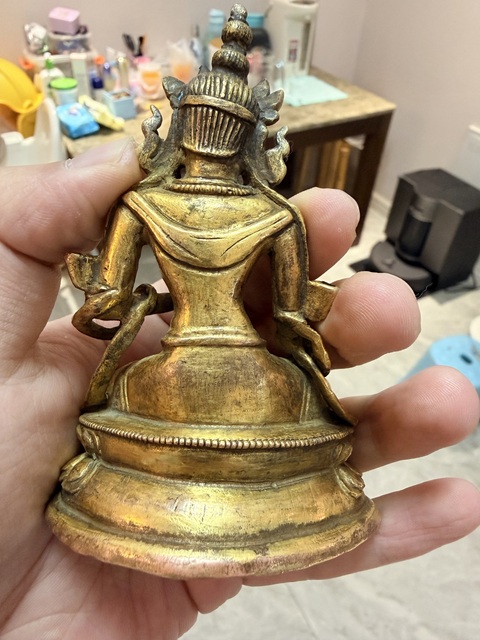 古玩銅器銅度母像真品鑒賞圖