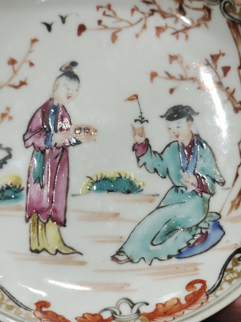 古玩陶瓷乾隆廣彩杯拍賣，當前價格2200元