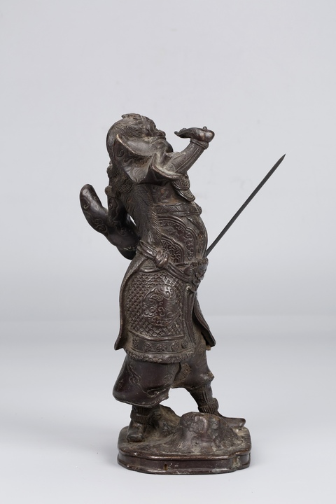 古玩銅器銅人物像真品鑒賞圖