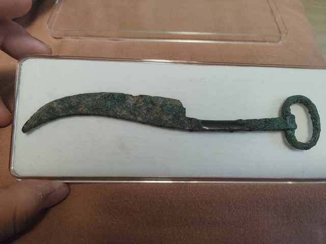 古玩銅器銅削刀真品鑒賞圖